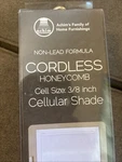 Achim Cordless Honeycomb Cellular Pleated Shade 23X64 White Inside/outside Mount New. Price: $26.05.