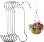 Lchkrep 6 Pack Extra Large Heavy Duty Long Outdoor Plant Hanging Hooks - For B New. Price: $12.74.