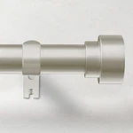 Time Forest Curtain Rods Windows 48 To 84, 1 32" 90", Brushed Nickel New. Price: $33.90.