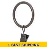Ivilon Curtain Clip Rings 1.7" Set Of 14 - Oil Rubbed Bronze New. Price: $22.99.