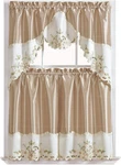 Gohd Arch Floral Kitchen Curtain Set/swag Valance & Tier Set. Nice Matching Colo New. Price: $26.95.