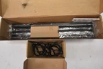 Kamanina Black Curtain Rod 32" To 58" Adjustable Twisted Cage Finial Open. Price: $17.99.