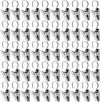 Teenitor 50 Pcs Stainless Steel Curtain Hooks Clips With Hook, New. Price: $19.90.