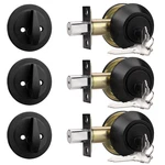 Probrico 3 Pack Black Single Cylinder Deadbolt Lock Set Keyed One Side Door New. Price: $55.85.