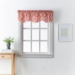 Chf Morocco Ogee Print Scallop Window Kitchen Curtain Valance, Rod Pocket, 58... New. Price: $16.39.