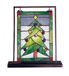 Meyda Tiffany 69658 Christmas Tree 9-1/2"W X 10-1/2" Tall Lighted Multicolor New. Price: $218.30.