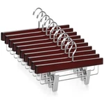 Topia Pants Hangers, Deluxe Cherry Wood Skirt With 2 Big Metal Cl New. Price: $62.93.