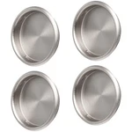 Donyoung 4PCS Closet Door Finger Pull Satin Nickel- 2-1/8 , Easy Snap-in New. Price: $13.07.