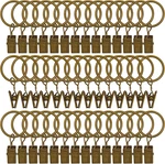 42 Pack Curtain Rod Clip Rings, 1" Interior Diameter, Metal, Drapery With New. Price: $13.05.