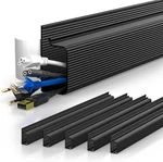Yecaye 94.2IN Cable Management, Organizer,adhesive Mount 94IN, Black New. Price: $40.56.