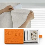 100% Blackout Magic Tape Stick On Curtains Window Shades Pull Down W... New. Price: $28.23.