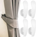 Furge 4 Pieces Curtain Holdback,wall Mounted Hooks Drapery Tiebacks With Screws New. Price: $19.01.