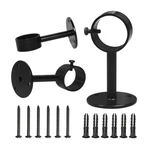 Ihrdnnr Heavy Duty Ceiling-mount Curtain Brackets Fits Rods Up To 1.25 New. Price: $21.26.