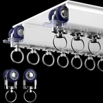 Ceiling Mounted Track System - Double Rails For Curtains & Drapes R... New. Price: $303.19.