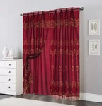 2 Panels Set Layers Voile Sheer Rod Pocket Window Curtain And Valance 37 New. Price: $27.99.