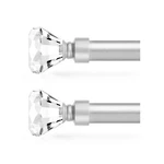 Orger Crystal Curtain Rod 2 Pack For Windows Adjustable Length From 30" To 67... New. Price: $58.39.