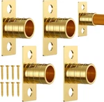 4 Pcs Inside Mount Curtain Bracket 3/8" Set For Rodding (brass) New. Price: $24.94.