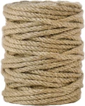 Tenn Well 5MM Jute Rope, 100 4PLY Twisted 3/16 Inch X Feet, Brown New. Price: $14.51.