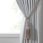 Home Fashions Julia Rhinestone Tassel Curtain Tieback, 26", Mauve New. Price: $30.62.