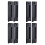 Wright Products Matte Black Sliding Barn Door Handle Set Hardware Kit New. Price: $51.80.
