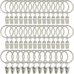 Llpjs Pack Curtain Rings With Clips, 1.26" D Set Of 40, Matte Silver New. Price: $19.99.