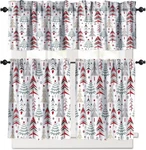 Shelifestyle Christmas Kitchen Valance Curtain Set, Xmas Tree Winter Snowflak... New. Price: $53.77.