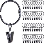 36 Pack Openable Metal Curtain Rings With Clips, 1.4 Inch Interior Diameter, Fit New. Price: $19.05.