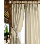 Magic Drapes Double Pinch Pleat Black Out Polyester Curtains- 95"-BEIGE-NEW-LL. Price: $15.00.