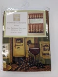 Chf & You Wines Tier And Valance Curtain Complete Window Set 56"W X 36"L Open. Price: $19.99.
