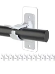 Antimbee 12-PACK Self Adhesive Rod Brackets, No Drill Curtain Holders -white New. Price: $24.50.