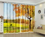 Little Village Tree 3D Curtains Blockout Photo Printing Drape Fabric Brand. Price: $128.15.
