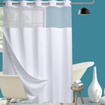 Conbo Mio Extra Long No Hook Waffle Weave Shower Curtain Snap Liner Set New. Price: $47.92.