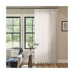Cream Patio Sliding Door Curtains 100 Width 102 Inches Long Pinch Pleated Cur... New. Price: $104.65.