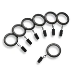 Mode Farmhouse Collection Beveled Curtain Clip Rings, Set Of 14 Black New. Price: $57.11.