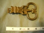 Antique Vintage Drapery Curtain Rod Finial 1920S? Victorian Gothic Steampunk Key. Price: $8.00.