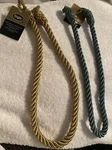 Wrights Decorative Tassel Rope Tieback Curtains Chairs Lot Of 2 Green Gold New. Price: $5.99.