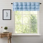 Annie Buffalo Blue Check Ruffled Valance 16X60 Vhc Brands Country Cottage New. Price: $26.31.