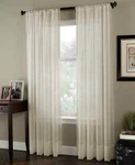 Curtainworks Chf Sheer Soho Voile 59" X 63" Window Panel - Oyster New. Price: $11.77.