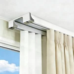 Silent Double Row Ceiling Curtain Track, Heavy-duty Rail... New. Price: $48.27.