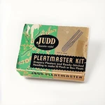 Vintage Judd Pleatmaster Drapery Pleater Kit Hooks Tape Instructions Sewing Used. Price: $19.99.