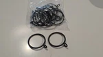 64 Pcs Black Curtain Rings With Eyelet For 1-1/4 Inch Rod New. Price: $17.98.