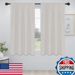 Easy-going Rod Pocket Blackout Curtains Bedroom Darkening Window Panels New. Price: $49.30.