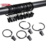 Splf 36 Pack Metal Openable Curtain Rings With Clips, 1.22 Inch Interior Diamete New. Price: $18.16.