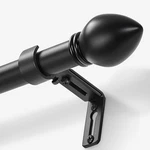Llpjs Curtain Rods For Windows 16 To 136 Inches, Black-with Modern Knobs New. Price: $19.99.