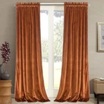 Roslynwood Home Velvet Bright Orange 84 Inch - Heavy Duty Curtains En... New. Price: $52.33.