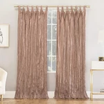 No. 918 Odelia Distressed Velvet Blackout Tab Curtain Panel, 50 X 95, Blush Pink New. Price: $25.69.
