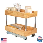 Household Essentials Glidez Steel And Wood 2 -tier Pull-out/slide-out Storage New. Price: $151.25.