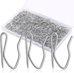 Metal Curtain Hooks, 200PCS Drapery Pins Stainless Steel Pin-on Silver White New. Price: $15.35.