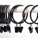 Kinjoek Metal Curtain Rings With Clips Bulk, 2INCH 40PCS, Black New. Price: $23.04.