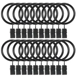 Curtain Rings With Clips 1.5 Inch Set 20 Heavy Duty Hooks For Decorat... New. Price: $11.86.